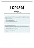 LCP4804 Assignment 1 Semester 2 2023