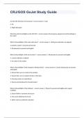 CRJ GOS GoJet Study Guide question and answers graded A+ 2023