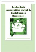 Geschiedenis  samenvatting tijdvak 5:  Ontdekkers en  Hervormers