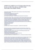 UMB NU371 NURS371 NU 371 Evidence-Based Nursing Practice (UMB UMass Boston, Fall 2023) PrepU Pancreatitis with complete solution