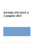 PATHO 370 TEST Questions With Answers | Latest Update 2023/2024 (GRADED A+)