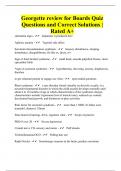 Georgette review for Boards Quiz Questions and Correct Solutions | Rated A+