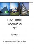 notities lessen thermisch comfort