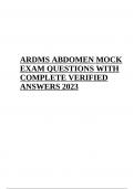 Abdomen ARDMS The Pancreas, Questions and Answers Latest | Ardms Abdomen Board Exam Questions and Answers | ARDMS ABDOMEN EXAM QUESTIONS WITH VERIFIED ANSWERS LATEST & ARDMS Final Exam Questions With Answers Latest Updated 2024-2025 (Graded A+)