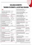 euclidean geometry theorem  statements revision