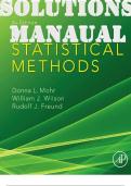 SOLUTIONS MANUAL for Statistical Methods 4th Edition by Mohr Donna, Wilson William & JFreund Rudolf | All 14 Chapters