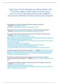 ARKANSAS STATE BOARD OF EMBALMERS AND  FUNERAL DIRECTORS LRR EXAM 2023-2024  ACTUAL EXAM 200 QUESTIONS AND CORRECT  DETAILED ANSWERS WITH RATIONALES|AGRADE