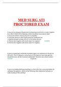 MED SURG ATI PROCTORED EXAM