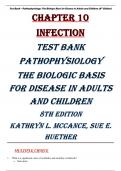 Chapter 10 Infection TEST BANK PATHOPHYSIOLOGY THE BIOLOGIC BASIS FOR DISEASE IN ADULTS AND CHILDREN 8TH EDITION