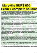 Maryville NURS 620 Exam 4 complete solution 1. 23-year-old, sexually active female who presents for her first pap smear. Her history includes no pregnancies. Her first intercourse was at age 14 andhas had at least 10 sexual partners if not 12 partners sin