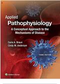 Test Bank for Applied Pathophysiology: A Conceptual Approach to the Mechanisms of Disease 3rd Edition by Braun