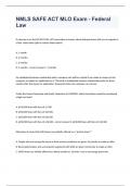 NMLS SAFE ACT MLO Exam - Federal Law(question n answers)graded A+ 2023