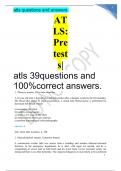 atls 39questions and 100%correct answers.