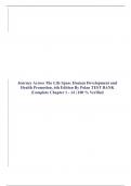 Journey Across The Life Span: Human Development and Health Promotion, 6th Edition By Polan TEST BANK |Complete Chapter 1 - 14 | 100 % Verified