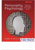 TESTBANK FOR PERSONALITY PSYCHOLOGY 1ST CANADIAN EDITION BY LARSEN