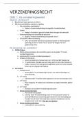 Samenvatting verzekeringsrecht (powerpoints + notities + aangevuld met de cursus) 