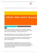 HESI CAT EXAM 2023 /83 Questions And Answers (A+)