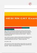 Cat Exam 1-Hesi Exit 2023-2024 /Questions With Complete Solutions 