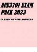 AUE3701 EXAM PACK 2023