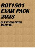 BOT1501 EXAM PACK 2023