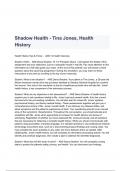 Shadow Health - Tina Jones, Health History Questions &  Answers 2023 ( A+ GRADED 100% VERIFIED)