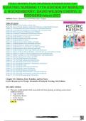 TEST BANK FOR WONGS ESSENTIAL OF PEDIATRIC NURSING 11TH EDITION BY MARILYN J. HOCKENBERRY, DAVID WILSON CHERYL C RODGERS-latest-2023