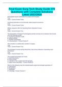 Final Exam Surg Tech Study Guide 370 Questions with Complete Solutions Latest 2023/2024