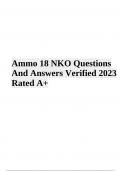 AMMO 45 EXAM Questions With Correct Answers Latest Updated 2024 | AMMO 49 Exam Questions and Answers, Latest Updated | Ammo 18 Exam Questions With Answers & Ammo 67 Exam Questions and Answers Latest Updated 2024/2025 (Graded A+)