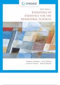 Essentials of Statistics for Behavioral Sciences 10th Edition PDF 