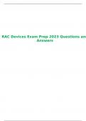 RAC Devices Exam Prep 2023 Questions and Answers