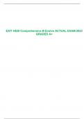 EXIT HESI Comprehensive B Evolve ACTUAL EXAM 2023 GRADED A+