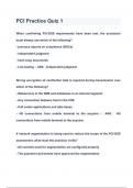 PCI Practice Quiz 1 QUESTIONS & ANSWERS 2023 ( A+ GRADED 100% VERIFIED)