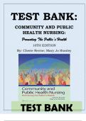 COMMUNITY AND PUBLIC  HEALTH NURSING:  Promoting The Public’s Health 10TH EDITION By: Cherie Rector; Mary Jo Stanley