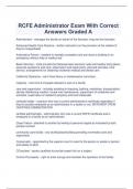 RCFE Administrator Exam With Correct Answers Graded A