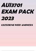 AUI3701 EXAM PACK 2023