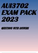 AUI3702 EXAM PACK 2023