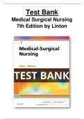 Test Bank Medical-Surgical Nursing 7th Edition by Linton All Chapters (1-63) | A+ ULTIMATE GUIDE 2022