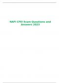 NAFI CFEI Exam Questions and Answers 2023