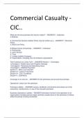 Commercial Casualty II  – CISR CORRECTLY  ANSWERED  2023//2024