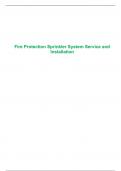 Fire Protection Sprinkler System Service and Installation