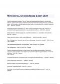 Minnesota Jurisprudence Exam Questions & Answers 2023 (A+ GRADED 100% VERIFIED)