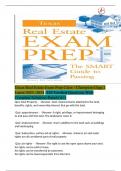 Texas Real Estate Exam Prep Class - Champion Chap.1 Latest 2023 -2024 /128 Verified Questions With Complete Solutions Rated (A+)