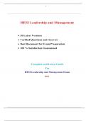 HESI RN Leadership Exam (20 Exam Sets, 1200+ Q & A, Newest-2021) / RN HESI Leadership Exam / Leadership HESI RN Exam / Leadership RN HESI Exam |Complete