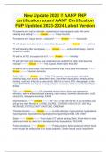 AANP FNP certification exam/ AANP Certification FNP Updated  Latest Version