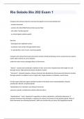 Rio Salado Bio 202 Exam 1 2023 with complete solutions