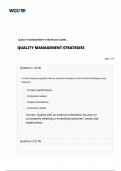 BUSINESS C720 QUALITY MANAGEMENT STRATEGIES Exam