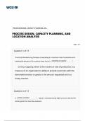 BUSINESS C720 PROCESS DESIGN, CAPACITY PLANNING, AND LOCATION ANALYSIS 