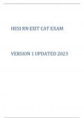 HESI RN EXIT CAT  EXAM  V1  2020/2021