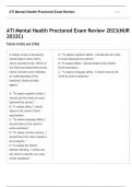 ATI Mental Health Proctored Exam Review 2023(NUR  2032C)