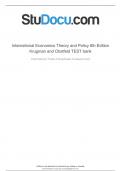 Test Bank International Economics Theory and Policy 6th Edition Krugman and Obstfeld.